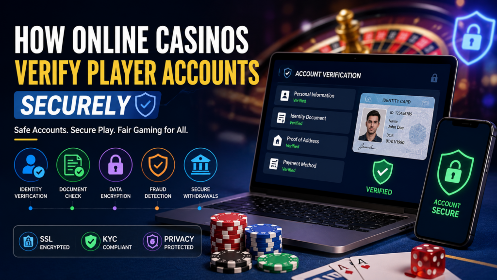 Online casino KYC verification with ID check and encryption