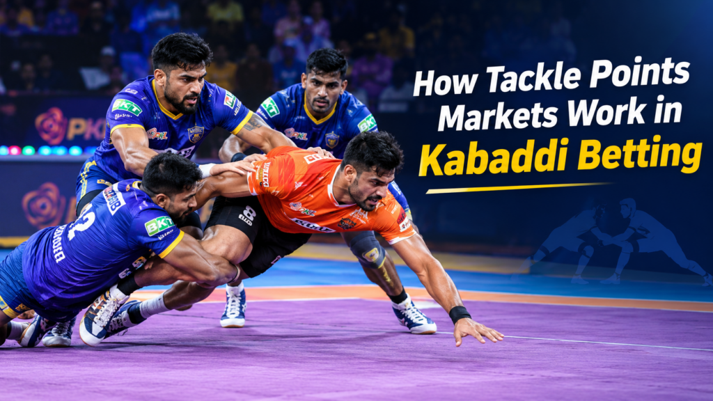 Kabaddi defenders making a tackle during a Kabaddi Betting match